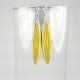 Yellow Eco Friendly Paper Earrings yellow eco friendly earrings, eco friendly paper earrings, long yellow earrings