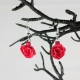 Paper Quilled Rose Earrings gift for wife, bridesmaid gift, handmade rose earrings, ecofriendly rose earring