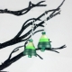 green bell earrings, bell earrings, christmas earrings, unusual earrings