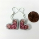 lightweight earrings, eco friendly jewelry, water resistant, paper jewellery