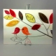 love birds canvas, paper anniversary gift, gift for him, cotton anniversary gift
