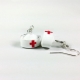 red cross, white nurse hat, handmade earrings, nurses rock, nursing student