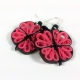 paper quilling pink butterfly earrings, paper quilling earrings, girls earrings