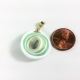 Eco Friendly Paper Quilled Pendant, scale necklace pendant, white necklace pendant, stripe jewelry, stripe pendant
