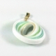 paper jewelry, small pendant, round pendant, white pendant, minimalist jewelry