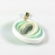 Eco Friendly Paper Quilled Pendant, bottom paper jewelry, small pendant, round pendant, white pendant, minimalist jewelry