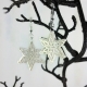 Quilled Christmas Snowflake Earrings, dangle Christmas jewelry, quilled Christmas, Christmas snowflake, frozen earrings