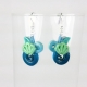 sea shell jewelry, sea green, ocean jewelry, summer earrings, summer jewelry