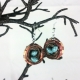 Quilled Birds Nest Earrings with Eggs, drop new mother gift, mother gift, paper quilling earrings, nest earrings