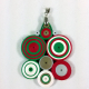 Christmas necklace, quilling Christmas pendant, paper quilling jewelry
