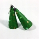 funky Christmas tree earrings, paper quilling earrings, large Christmas earrings