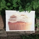 frosted cupcake, kitchen decor, kitchen sign, canvas wall art, cupcake sign