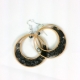 gold and black, fancy earrings, unique bridal earrings, jewelry sale