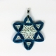 handmade Star of David pendant, paper quilling jewelry, Jewish star necklace