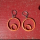 paper hoop earrings, handmade hoop earrings, handmade paper jewelry