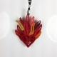 paper anniversary gift, 1st anniversary, heart with flames, handmade gift