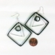 contemporary earrings, unique earrings, paper anniversary gift, gift for her