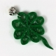 four leaf clover necklace, St Patricks Day necklace, shamrock necklace, handmade