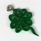 four leaf clover necklace, St Patricks Day necklace, shamrock necklace, handmade