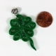 shamrock jewelry, irish necklace, celtic necklace, paper quill shamrock