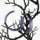 paper quill purple earrings, purple earrings, purple hoops, large hoop earrings
