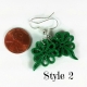 Shamrock Earrings, Four Leaf Clover Jewelry, style two celtic earrings, celtic jewelry, celtic jewellery, st pats day jewelry, st paddy