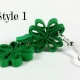 Shamrock Earrings, Four Leaf Clover Jewelry, style one paddys jewelry, paper earrings, green earrings, shamrock jewelry, irish outfit