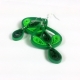 paper quilling earrings, paper jewelry, green chandelier earrings, dangle drop