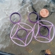 unique earrings, unique jewelry, shades of purple, purple jewelry, eco friendly