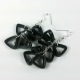 quill earrings, black quilling, black paper earrings, unique jewelry, eco chic