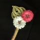 rustic wedding boutonniere, paper daisy, daisy boutonniere, corsage for men