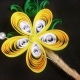 paper buttercup, yellow paper flower, paper quill boutonniere, yellow plumeria