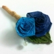 rose buttonhole, double roses boutonniere, wedding boutonniere, eco chic