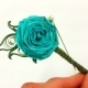 turquoise paper rose boutonniere, paper flower boutonniere, paper boutonniere