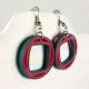 turquoise and coral earrings, coral and turquoise earrings, summer earrings