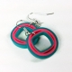 paper quilling jewelry, ecofriendly earrings, eco chic earrings, fashion jewelry