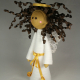 brown angel, black angel, african american angel, brown angel tree topper