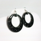 crescent moon earrings, handmade hoop earrings, handmade earrings, boho earrings