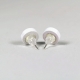 recycled earrings, recycled stud earrings, recycled jewelry, paper earrings