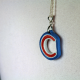Chicago C Necklace, Eco-friendly Jewelry quilled necklace, handmade necklace, Chicago handmade, handmade Chicago