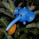 handmade elephant, handmade christmas ornament, handmade in chicago