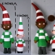 handmade decorations, Christmas tree ornament, girl elf, elf girl, black girl