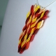 Handmade Necklace Fire Pendant paper quill flame necklace, flame pendant, handmade fire necklace