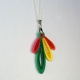 quilling feathers, paper feathers, Chicago gift, hawks fan, blackhawks fan