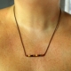 eco chic jewelry, eco-friendly necklace, dainty necklace, thin bar necklace