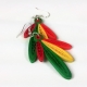 Four Feathers Earrings, Paper Quilling Jewelry, quilling feathers earrings