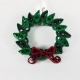 Christmas Wreath Quilled Pendant Pin, brooch Christmas brooch, handmade Christmas jewelry, handmade Christmas jewellery