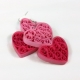 heart pendant, paper quilled pendant, two hearts pendant, heart jewelry