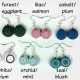 small earrings, eco friendly earrings, paper earrings for women, eco chic