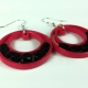 handmade hoops, paper hoops, eco friendly earrings, eco friendly hoop earrings